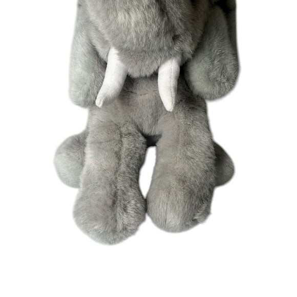 1992 MJC International Med Grey Soft Elephant Stuffed Animal Vintage Plush Toy - Picture 3 of 16